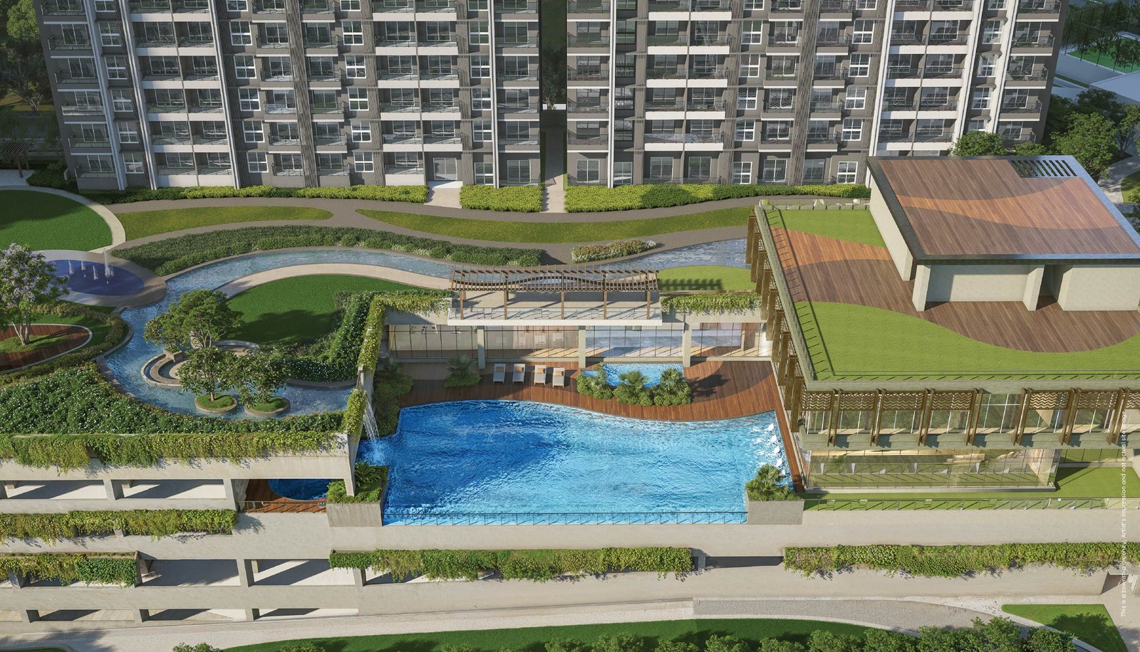 Project Layout of The Aqua Retreat - Godrej Park World
